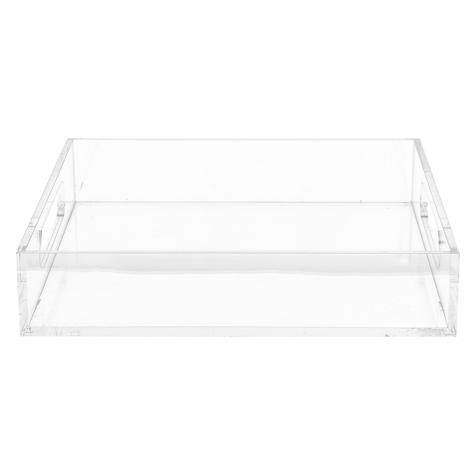 Decor Vintage Clear Tray With Handle Wedding Garnish Decorative Acrylic