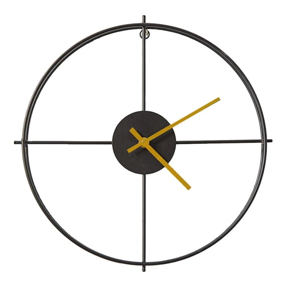 Decor Wall Clock, Oversized Vintage Nordic Clock, Large Silent Battery Operated Metal Clock For Home, Living Room, Kitchen Small