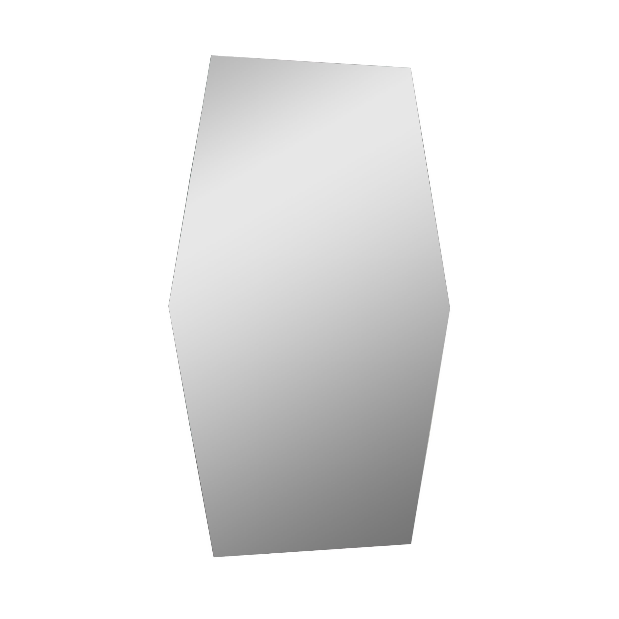 Decor Wonderland Charly 22 in. W x 28 in. H Hexagon Polished Frameless Bathroom Vanity Wall Mirror Hangs Horizontal & Vertical