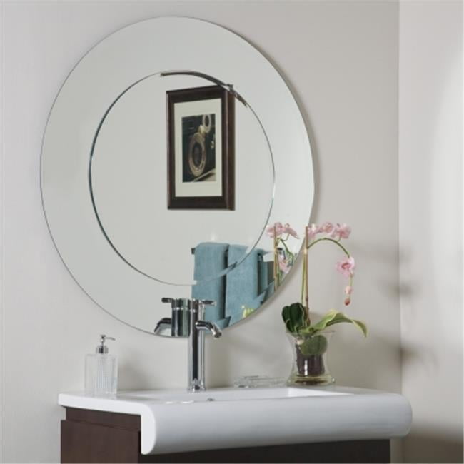 Decor Wonderland SSM501 Oriana Round Modern Bathroom Mirror