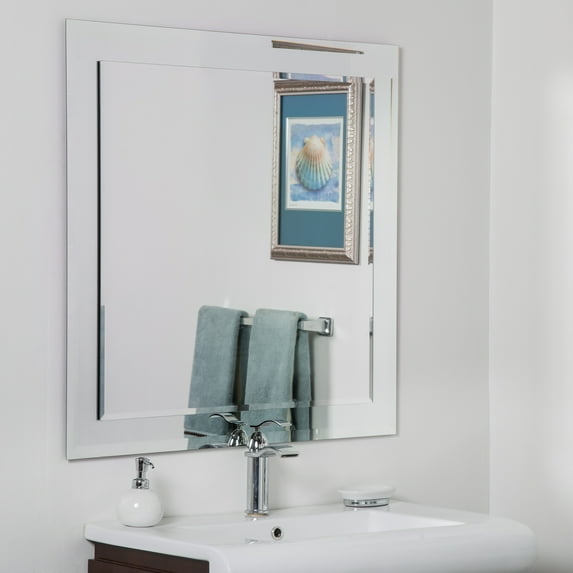 Prague 30 in. x 30 in. Square Modern Wall Mirror