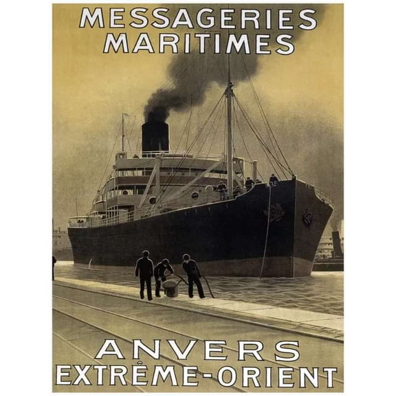 Decor courier shipping Travel Poster. Fine Graphic Design. Home Wall Art. 11 x 17 Inch Poster