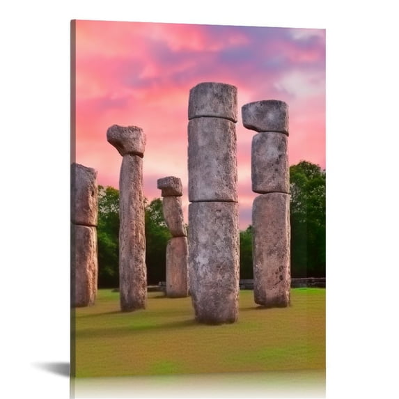 Decor for Home Warrior Pictures Thousand Columns Paintings Artwork Prints Wall Art on Canvas Framed Ready to Hang in Bedroom