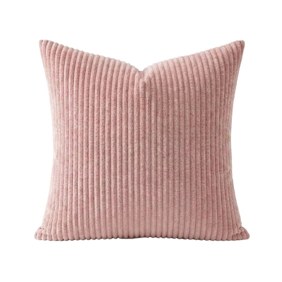 Decor for Living Room, 18X18 In, Blush Corduroy, Sofa Throw Pillows, Modern Throw Pillows, Decorative Couch Pillows, Home Decorations, 1 Pc