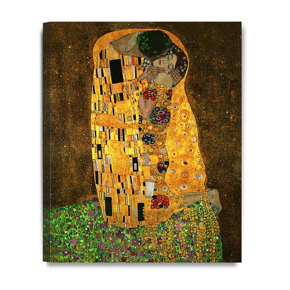 DecorArts - The Kiss, by Gustav Klimt. Giclee printed on canvas stretched gallery wrapped, ready to hang 16x20"