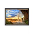 thumbnail image 1 of DecorArts - The waterfall in Seljalandsfoss Iceland, Giclee Print on Acid Free Cotton Canvas with Matching Classical Solid Wood Frame. Total Size w/Frame: 39.25x27.25", Ready to Hang., 1 of 6