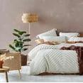 thumbnail image 1 of DecorAvenue Boho Duvet Cover Set Tufted Bedding Duvet Covers Soft Washed King Size 3 Piece Duvet Cover Set Luxurious Comforter Cover Set for Home Décor, Over Size 120" x 120" Inches, 1 of 4