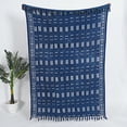 thumbnail image 1 of DecorAvenue Hand Block Printed Mud Cloth Bed Throw Blanket - 100% Cotton Boho Sofa Couch Cover, Ethnic Tribal Design, Decorative Blanket for Living Room Bedroom (50x70 Inch, Pattern 2), 1 of 9