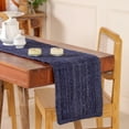 thumbnail image 1 of DecorAvenue Hand-Braided and Textured Natural Jute Table Runner Accent for Dining Room Kitchen Table Decor Navy Blue 13x90 inches, 1 of 5