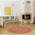thumbnail image 1 of DecorAvenue Hand Woven Braided Farmhouse Jute Area Rug Multi Color 4 ft Round, 1 of 5