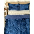 thumbnail image 1 of DecorAvenue Ultra-Luxe Crushed Velvet Duvet Cover, Boho Bedding UO Comforter Donna Cover, Twin Size 3 Pieces Set 1 Comforter Cover and 2 Pillow Shams Royal Blue Color, 1 of 5