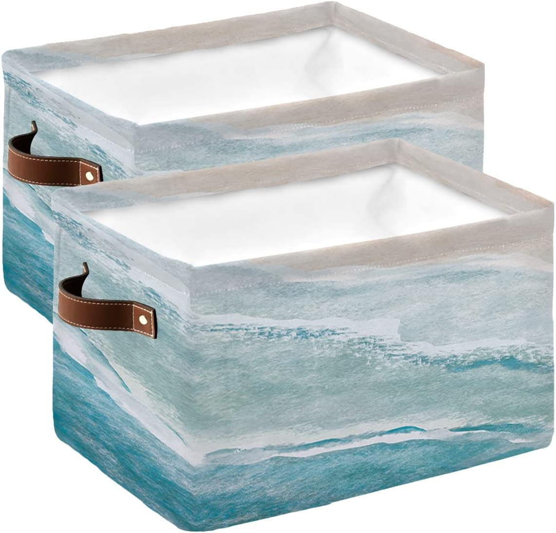 Large Storage Basket Boards Of Ship Deck Nautical Foldable Storage Box - View #7