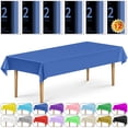 thumbnail image 1 of DecorRack 12 Plastic Tablecloths, 54 x 108 inch, Rectangular, Royal Blue, 1 of 5