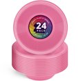 thumbnail image 1 of DecorRack 24 Small Disposable Plastic Bowls, 7 inch Party Bowls, Pink (Pack of 24), 1 of 4