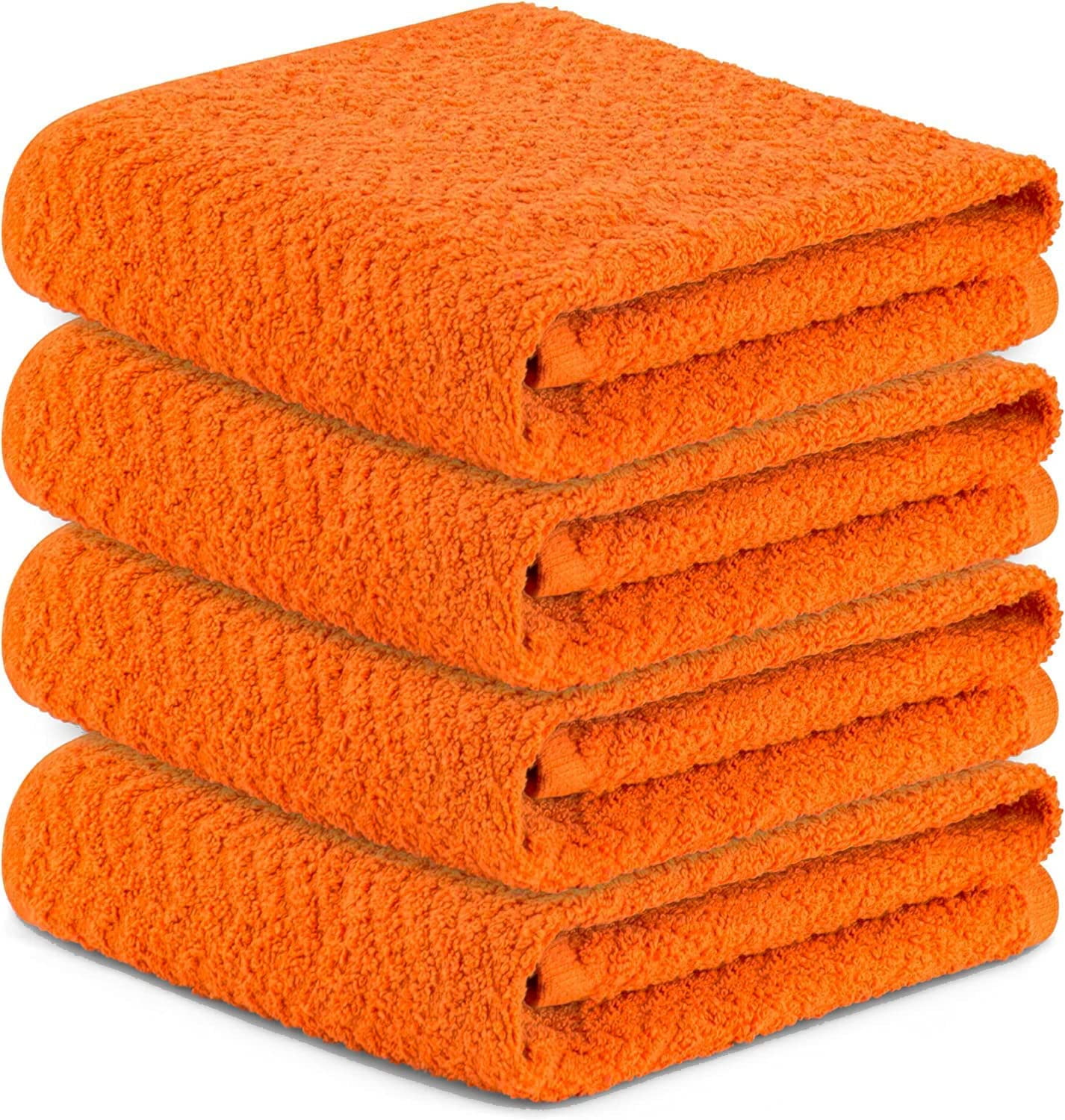  DecorRack 4 Large Kitchen Towels, 100% Cotton, 15 x 25 inches,  Absorbent Dish Drying Cloth, Perfect for Kitchen, Solid Color Hand Towels,  Yellow (4 Pack) : Home & Kitchen