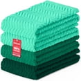 thumbnail image 1 of DecorRack 4 Large Kitchen Towels, 100% Cotton, 15 x 25 inches, Teal Green (4 Pack), 1 of 6