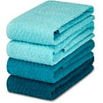 thumbnail image 1 of DecorRack 4 Large Kitchen Towels, 100% Cotton, 15 x 25 inches, Turquoise (4 Pack), 1 of 5