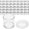 thumbnail image 1 of DecorRack 40 Plastic Mini .. Containers with Lids, 0.5oz, .. Craft Storage Containers Beads, .. Slime, Seed Small Clear .. Empty Cups with Lids .. Pack), 1 of 3