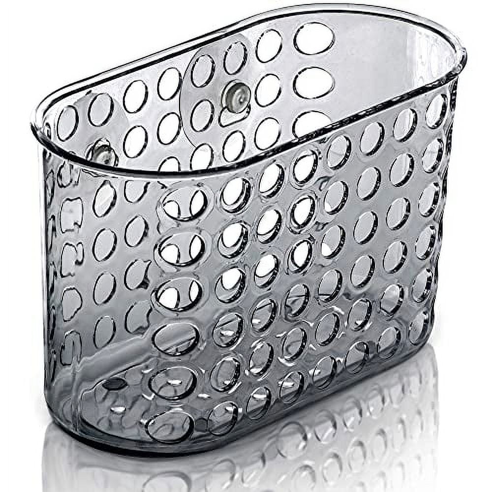 DecorRack Bath Caddy Basket with Suction Cups, Large Size, 7.5 Inch Long, Space Saving Shower