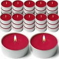 thumbnail image 1 of DecorRack Black Cherry Scented Tea Light Candles, 30 Tealight Candle Pack, 1 of 6