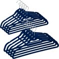 thumbnail image 1 of DecorRack Non Slip Velvet Clothing Hangers, 10 Pack, Navy Blue, 1 of 6