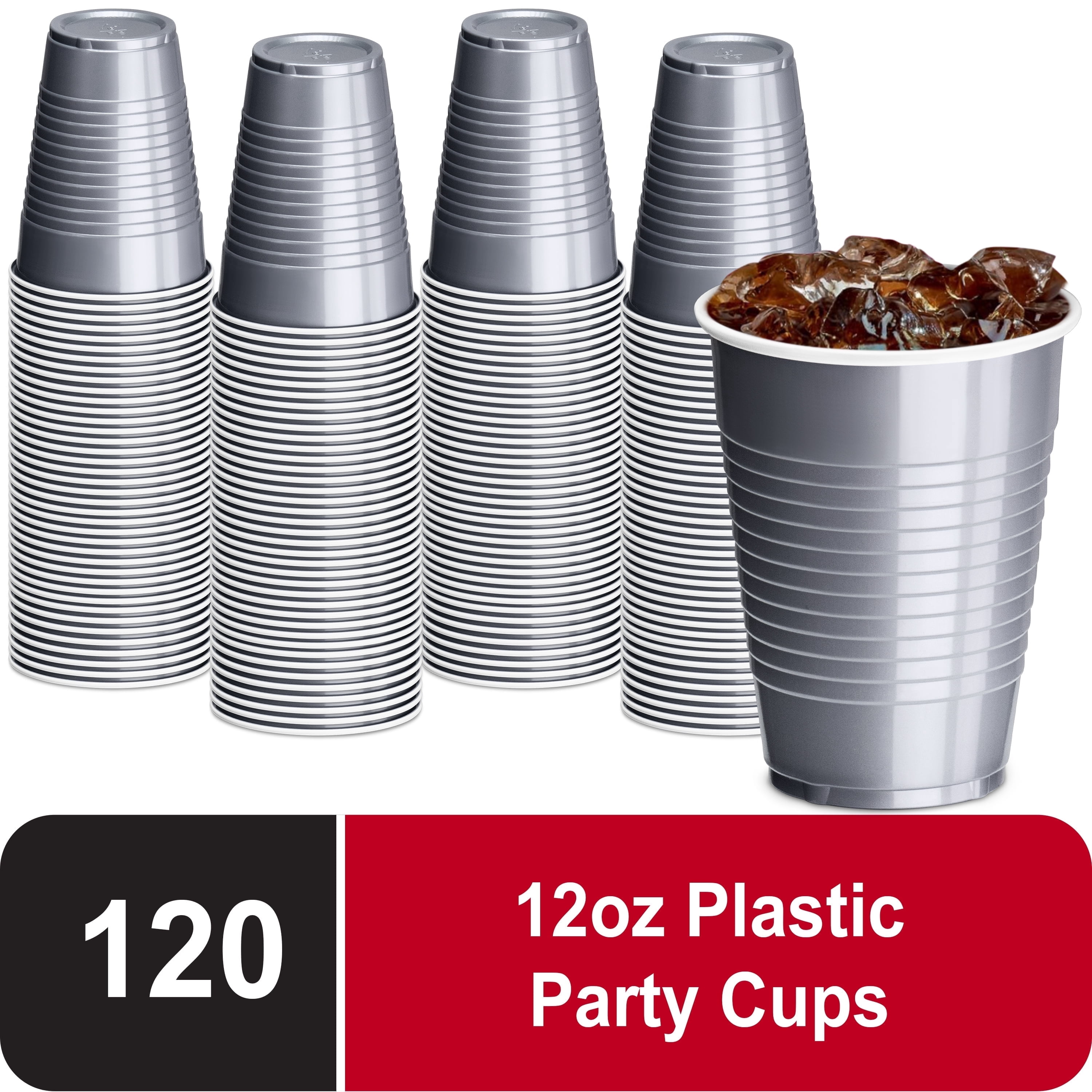 DecorRack Colorful Party Cups, 12 fl oz, Reusable, Disposable, Colored  Water Cups (Pink, 120) - Walmart.com