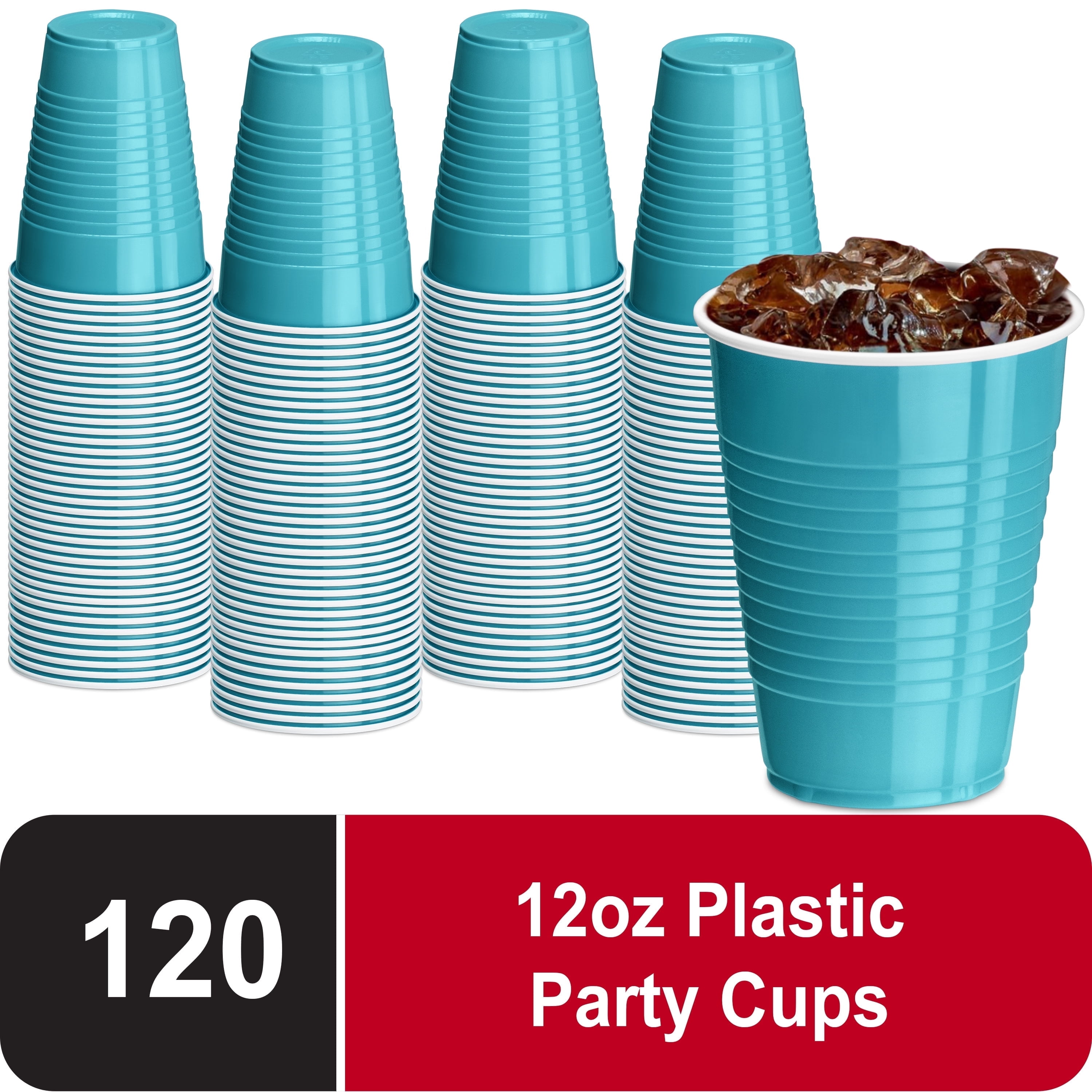 DecorRack Colorful Party Cups, 12 fl oz, Reusable, Disposable, Colored  Water Cups (Pink, 120) - Walmart.com