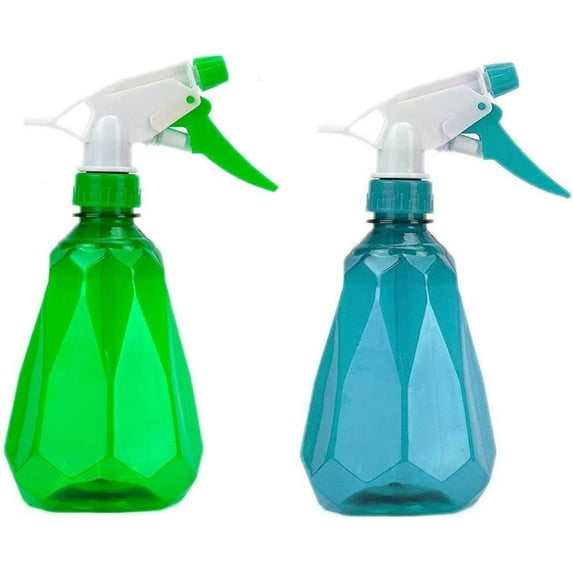 DecorRack Plastic Spray Bottles 16 oz with Adjustable Nozzle (Random Colors 2pk)