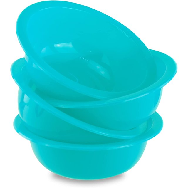 DecorRack Set of 4 Cereal Bowls, Small Serving and Snack Bowls, 28 oz, Turquoise