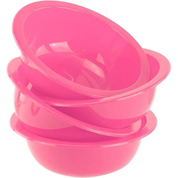 DecorRack Set of 4 Cereal Bowls, Soup Bowl, Small Serving and Snack Bowls, 28 oz, Pink
