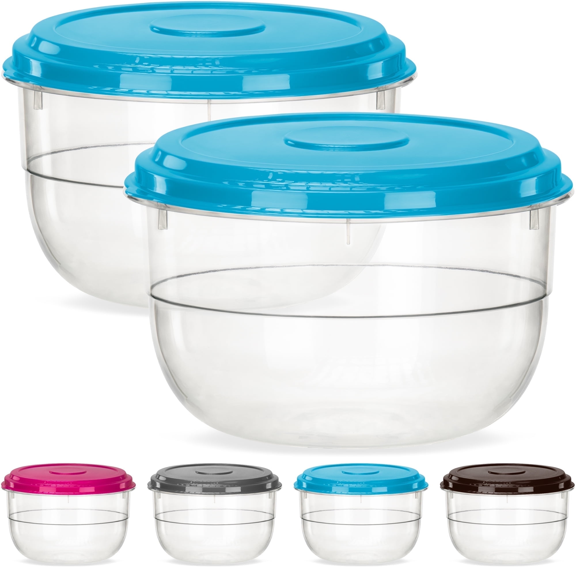 DecorRack X-Large Food Storage Containers with Lid, 5.5 Quarts, Mixing ...