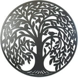 DecorShore 24 in. Round Metal Wall Art Decorative Wall Sculpture