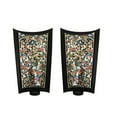 thumbnail image 1 of DecorShore Mosaic Wall Sconce Set of 2 Tealight Candle Holders - Abstract Metal Wall Art Candle Sconces Pair, 1 of 4