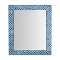 thumbnail image 1 of DecorShore Rectangular Mosaic Wall Mirror - 24 x 30 Inch Decorative Wall Mirror for Living Room and Bathroom, Accent Mirror, Stylish Decorative Mirror, Turquoise Blue Mosaic Décor, 1 of 4