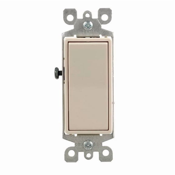 Decora 15 Amp Illuminated Rocker Switch, Light Almond