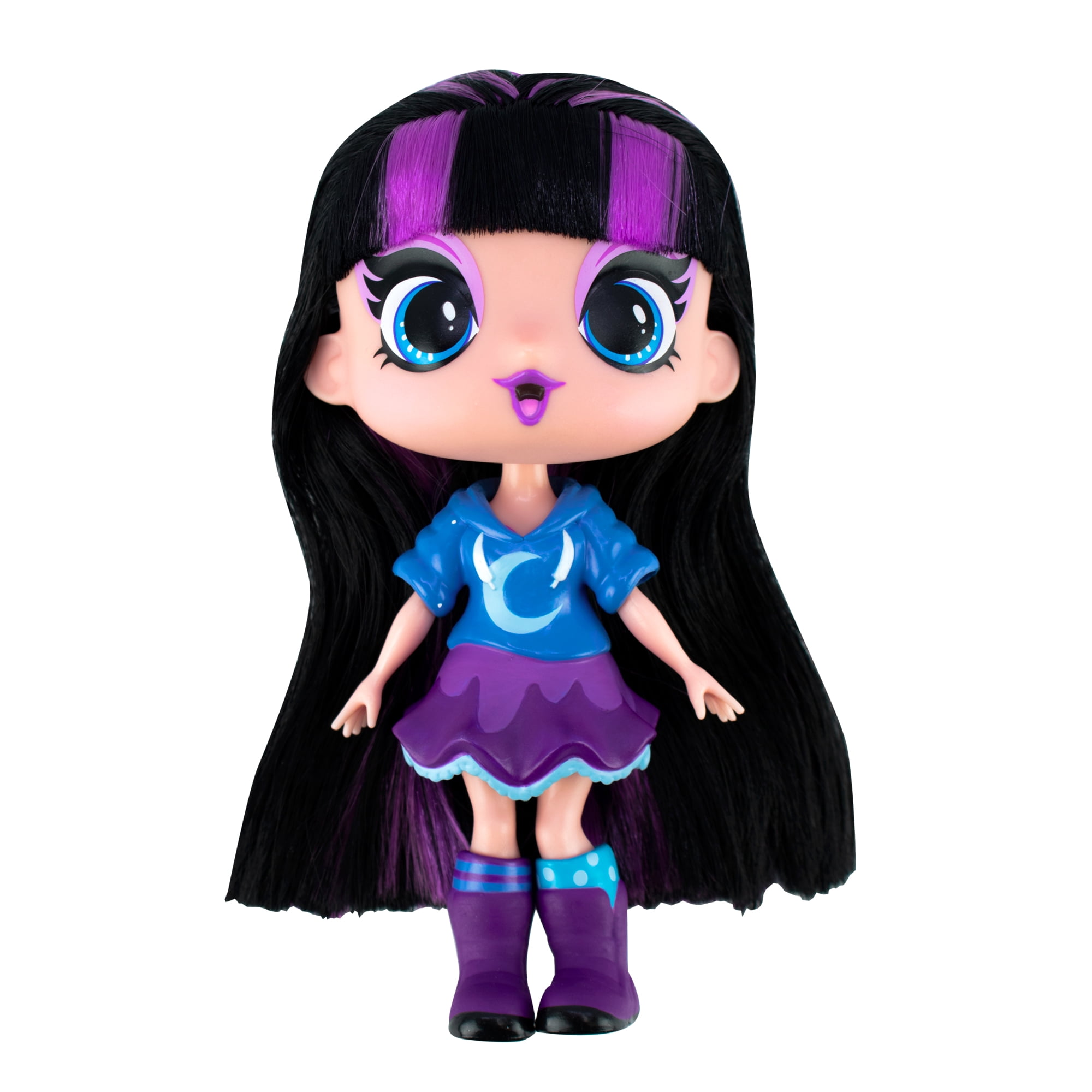 Decora Girlz 5" Tall Collectible Dolls, Batty, over 44-Suprises Inside, Children Ages 4 and up