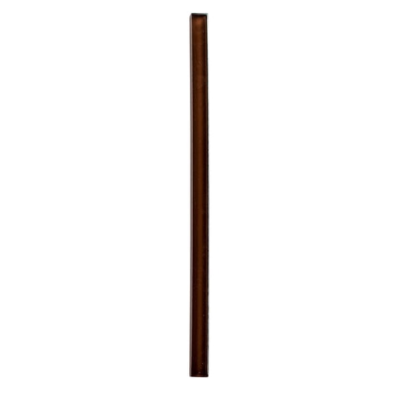 Decora Barre Mast Brown 0.5-in. x 12-in. Pencil Liner Polished Glass Trim Tile