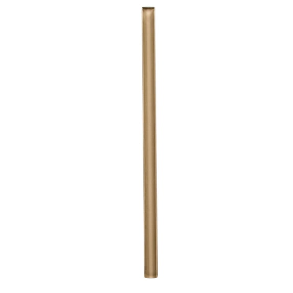 Decora Barre Koza Brown 0.5-in. x 12-in. Pencil Liner Polished Glass Trim Tile