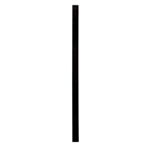 Decora Barre Eboni Black 0.5-in. x 12-in. Pencil Liner Polished Glass Trim Tile