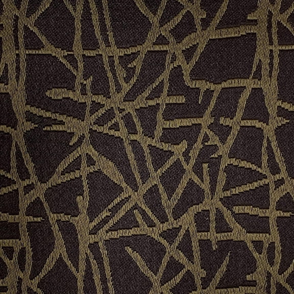 Decora Furnishings Abstract Design Jacquard Material Polyester-Cotton Fabric Blend for Upholstery, Window Treatments, Craft - Width 54 inches - Fabric by The Yard (Brown)