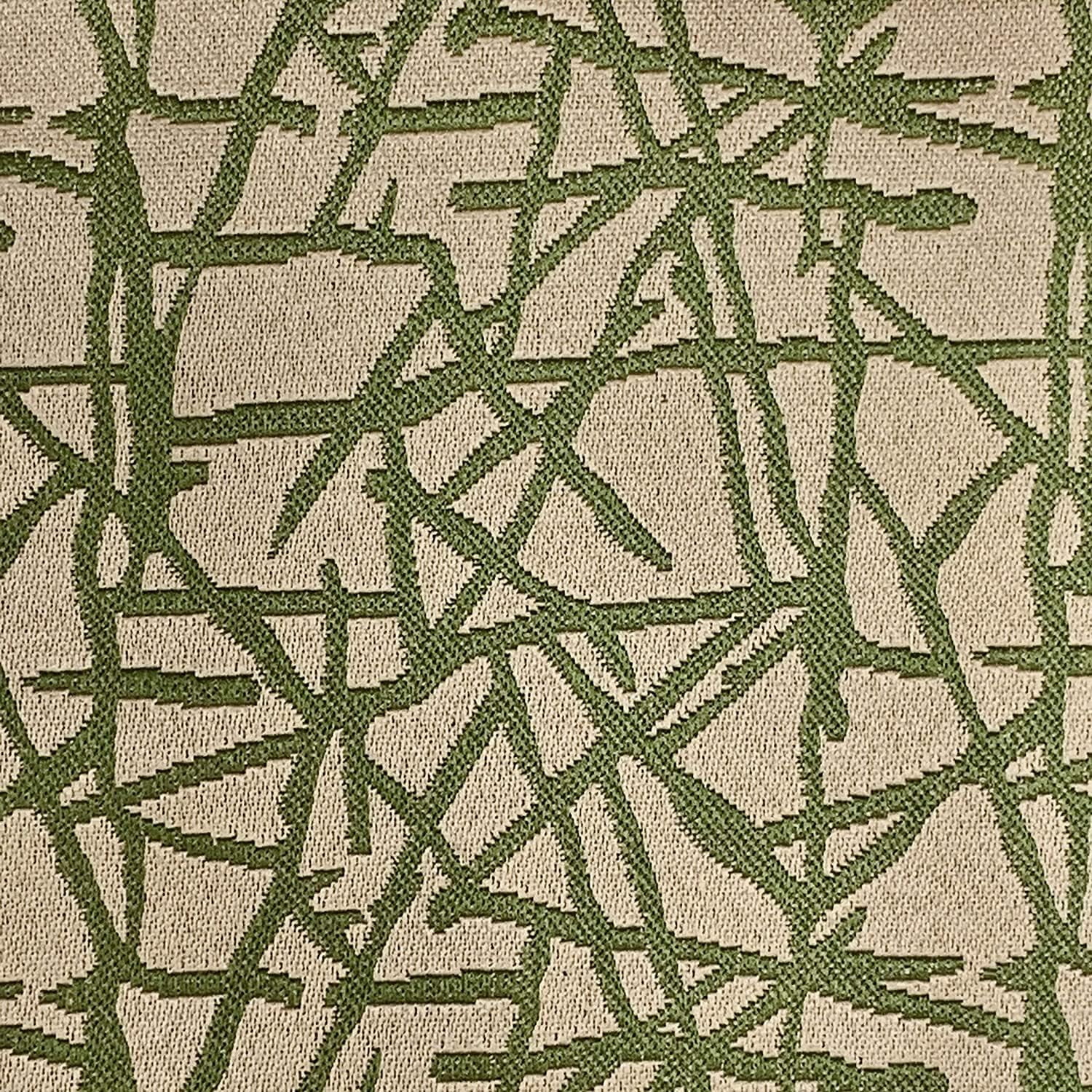 Decora Furnishings Abstract Design Jacquard Material Polyester-Cotton ...