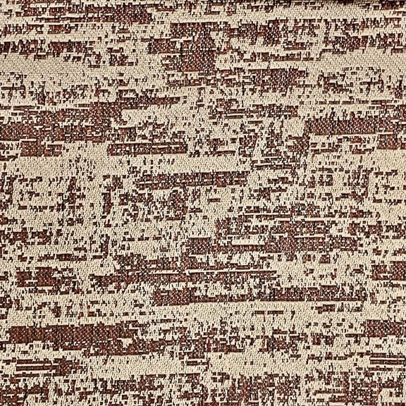 Decora Furnishings Abstract Patch Design Jacquard Material Polyester-Cotton Fabric Blend for Upholstery, Window Treatments, Craft - Width 54 inches - Fabric by The Yard (Cream)