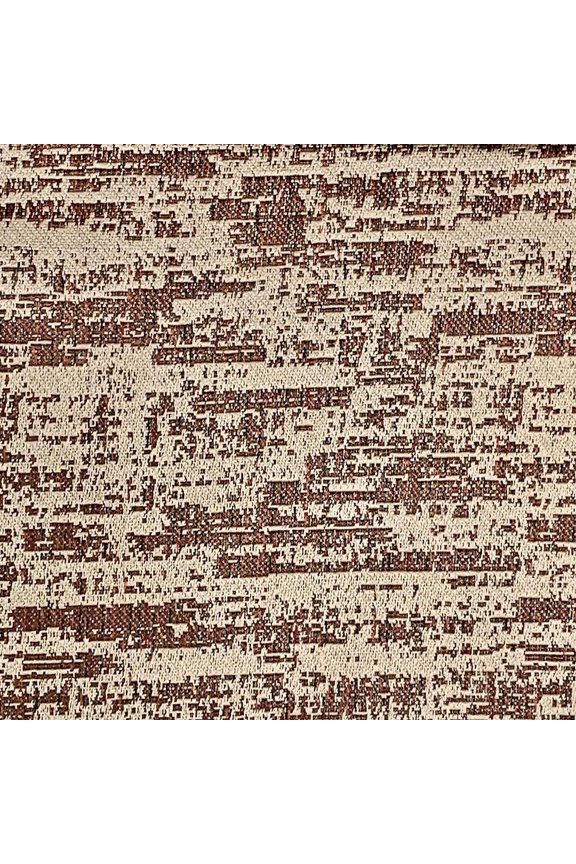 Abstract Patch Design Jacquard Material Polyester-Cotton Fabric Blend for Upholstery, Window Treatments, Craft - Width 54 inches - Fabric by The Yard (Cream)