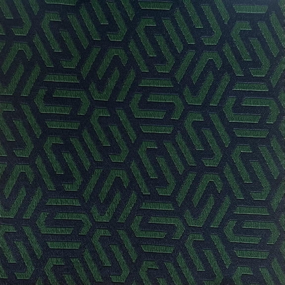 Decora Furnishings 54-Inch Poly-Cotton Jacquard Chain Link Fabric by The Yard, Blue Green