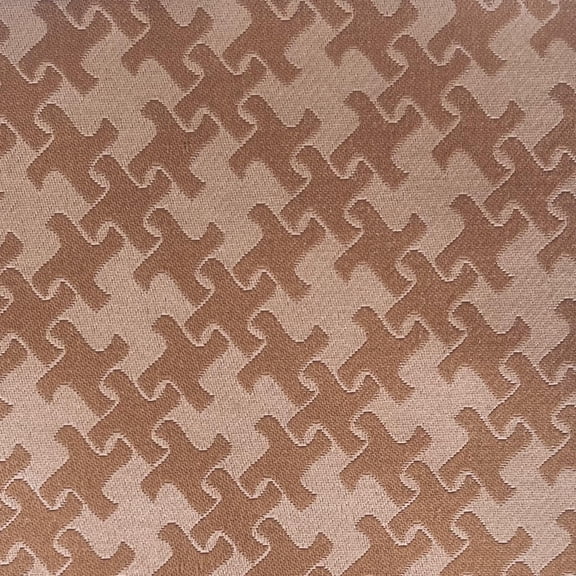 Decora Furnishings 54-Inch Polyester-Cotton Fabric Jacquard Shuriken Design, Tan, By The Yard