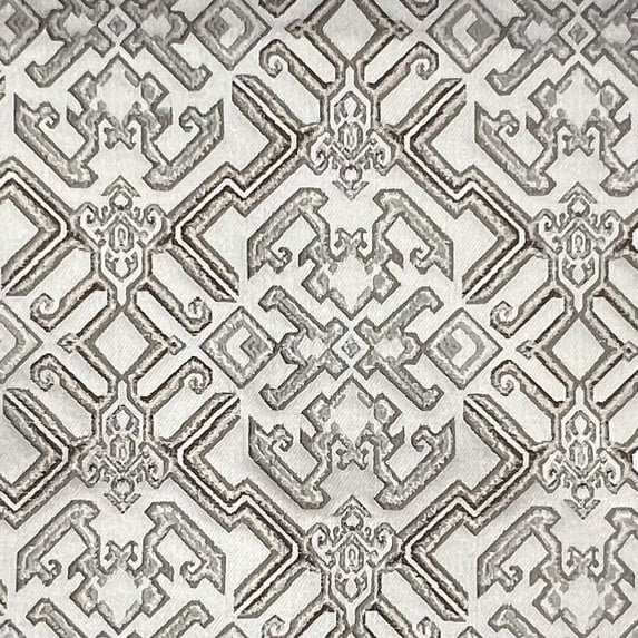 Decora Furnishings Luxurious Premium Brocade Jacquard Mosaic Design Antique Fabric by The Yard, Gold