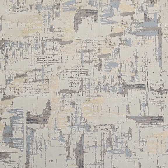 Decora Furnishings Luxurious Premium Jacquard Abstract Design Furnishing Fabric for Upholstery, Window Treatments, Craft Victorian Renaissance Rococo 54" Width Fabric by The Yard (Gray)