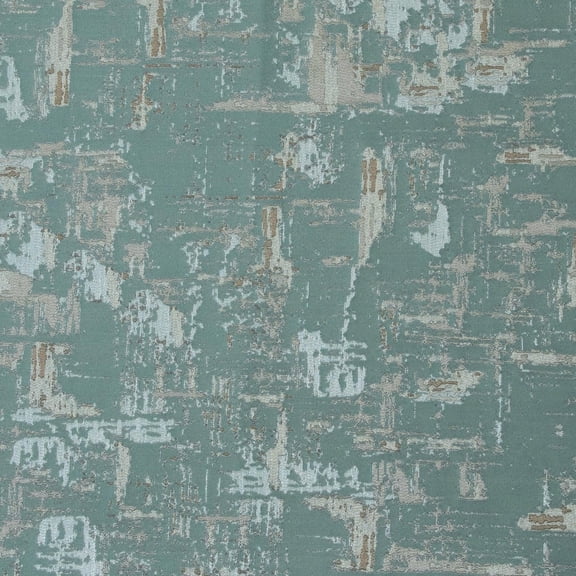 Decora Furnishings Luxurious Premium Jacquard Abstract Design Furnishing Fabric for Upholstery, Window Treatments, Craft Victorian Renaissance Rococo 54" Width Fabric by The Yard (Aqua)