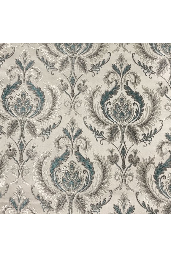 Luxurious Premium Jacquard Damask Design Furnishing Fabric for Upholstery Chair Window Treatments, Craft Renaissance Rococo Victorian 54" Width - Fabric by The Yard (Sapphire Blue)