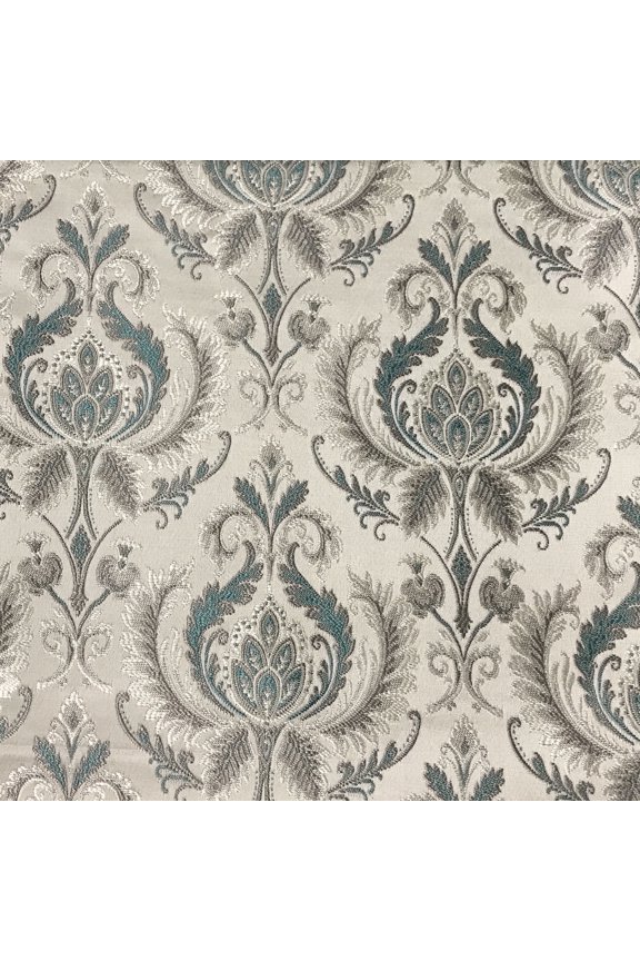 Luxury Jacquard Damask Victorian Fabric - 54in (Sapphire Blue)